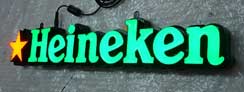LED Epoxy Resin Tooling Made Front-lit Signs for Heineken