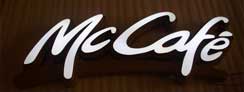 LED Epoxy Resin Tooling Made Front-lit Signs for McCafé